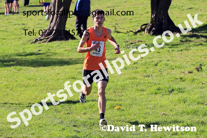 Mens under-17s, 2022 NECAA Cross Country Relays, Thornley Hall Farm, Peterlee, County Durham, October 15th. Photo: David T. Hewitson/Sports for All Pics